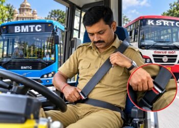 ಬಿಎಂಟಿಸಿ, ಕೆಎಸ್‌ಆರ್‌ಟಿಸಿ ಸೇರಿದಂತೆ ಎಲ್ಲಾ ಬಸ್ ಚಾಲಕರಿಗೆ ಸೀಟ್ ಬೆಲ್ಟ್ ಕಡ್ಡಾಯ