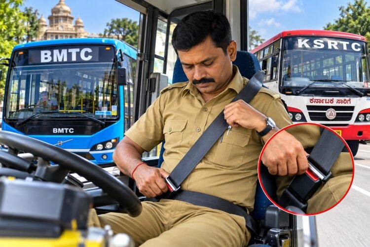 ಬಿಎಂಟಿಸಿ, ಕೆಎಸ್‌ಆರ್‌ಟಿಸಿ ಸೇರಿದಂತೆ ಎಲ್ಲಾ ಬಸ್ ಚಾಲಕರಿಗೆ ಸೀಟ್ ಬೆಲ್ಟ್ ಕಡ್ಡಾಯ