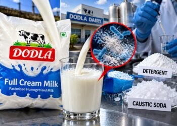 ದೊಡ್ಲ ಡೇರಿಯ ಫುಲ್ ಕ್ರೀಮ್ ಹಾಲಿನಲ್ಲಿ ಡಿಟರ್ಜೆಂಟ್, ಕಾಸ್ಟಿಕ್ ಸೋಡಾ ಪತ್ತೆ