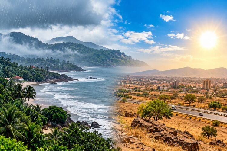 ಕರಾವಳಿ, ಮಲೆನಾಡಿನಲ್ಲಿ ಮಳೆಯ ಅಬ್ಬರ ಕಡಿಮೆ; ರಾಜ್ಯದ ವಿವಿಧ ಭಾಗಗಳಲ್ಲಿ ಒಣಹವೆ